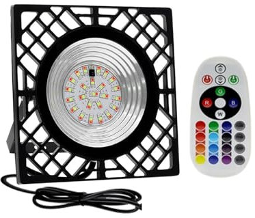 Faretto Led da Esterno, Proiettore LED RGB 50W Faretti Da Giardino Paesaggio IP65 Luce Di Inondazione Esterna Impermeabile For La Decorazione A Parete Del Prato Del Cortile Del Patio per Giardino Gara