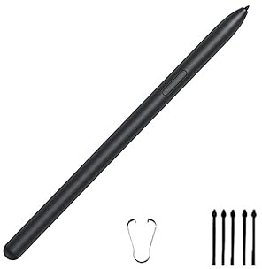 Ersatz-Eingabestift für Samsung Galaxy Tab S7 FE S Pen(EJ-PT730), SM-T730, SM-T733, SM-T736B TJ-780,Galaxy Tab S7,Tab S7+ Plus, für Samsung Tab S7 FE Tablet, Ersatz Stift+ Spitzen/Federn (Schwarz)