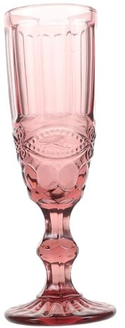 Mikikit Vasos De Vino Vintage Relieve Copas De Diseño Retro Para y Jugo Cristalería Elegante Para Bodas y Fiestas