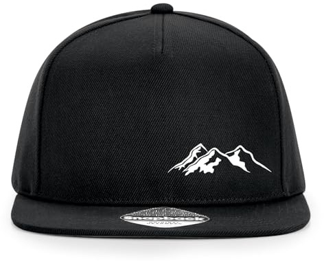 Huuraa Cappy Mütze Berg Silhouette Mountain Geschenk | Baseballkappe Basecap Kappe Geschenkidee Unisex Baseball Cap