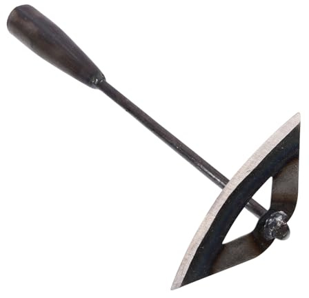 SUPVOX Houe à Désherber Manuelle pour Jardin, Outil à Main en Acier Tête Creuse Incurvée, Longueur 36,5 Cm, pour Plantation Et Entretien Extérieur