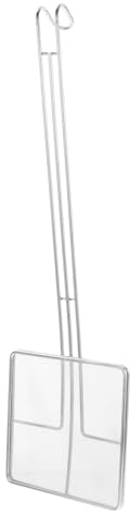SAFIGLE Schiumarola Quadrata in Acciaio Resistente per Fritti Colino Rete Fine per Filtrare Olio e Residui Utensile Cucina Versatile per Pollo Fritto e Patatine Facile da Pulire e