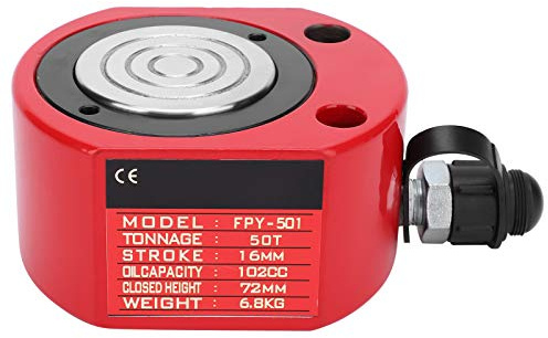 ViaGasaFamido Separat Hydraulcylinder 50T 45 Stålhydraulikcylinder FPY501 102CC Oljekapacitet 16 Mm Slaglängd Ultratunn Design för Byggnadsarbeten Inom Petroleumkemiskt Skepp