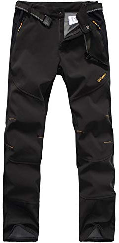 GITVIENAR Herren Gefüttert Winterhose wasserdicht Winddicht atmungsaktiv warm Verdickte Softshellhose Berghose Funktionshose Trekkinghose Wanderhose Herren Outdoorhose Herbst Winter