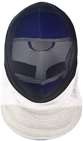 LEONARK Fäktningsfolie Mask Fäktningshjälm CE 350N-certifierad National Grade Masque - Fäktningsskydd (Svart, XS)