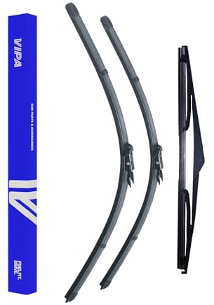 Vipa Car Parts Premium Wiper Blade Set | Fits: VAUXHALL CORSA E Hatchback (Oct 2014 to Nov 2019) | All-Weather Performance | Durable, Streak-Free Windshield Wipers | Easy Installation