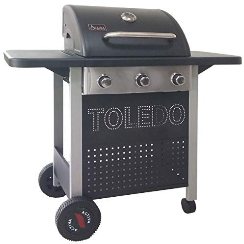 ACTIVA Gasgrill Toledo 300 I Premium Gas Grill mit 3 Brennern & Temperaturanzeige I Stufenlos regelbare 3,2 KW Brenner für ein perfektes Barbecue