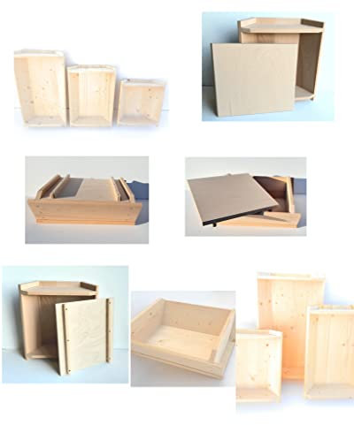 Maidda Corbeille pour levage, pâte à pain, pizza (65 x 42 x 15 cm avec couvercle pour escalier)