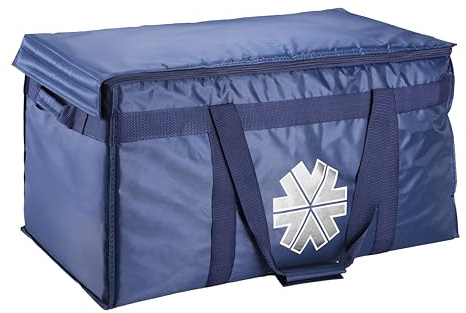 aro Bolsa térmica portátil para hielo o alimentos, Capacidad de 55L, azul oscuro, plegable, ideal para picnic, fiestas, camping o nevera de playa