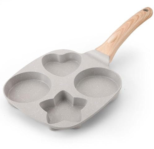 WOTZOV Wok e padelle per Saltare in Padella Antiaderente da 7,5 Pollici, Padella per frittata per Cottura a induzione, a Gas o elettrica, Padella Antiaderente, Padella per Frigg
