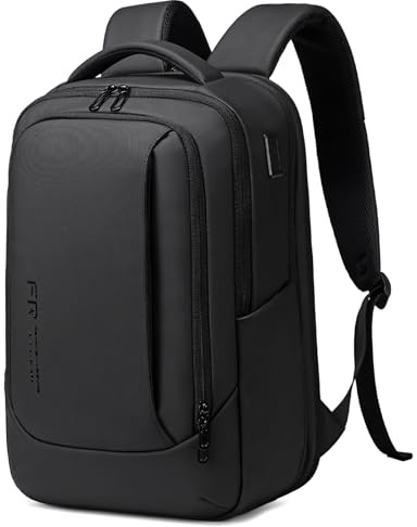FENRUIEN Expandable Laptop Backpack 20L-27L 1800D Hand Luggage Travel Business Men's Laptop Bag 15.6 Inch for Men and Women Teenagers with Laptop Compartment USB Charging Port Backpack