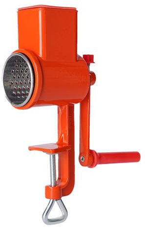 Herramienta de rallador de queso: trituradora de queso giratorio, molinillo manual de nuez | Chopper de comida de manivela de 9.45 pulgadas, cortador de vegetales de aleación de aluminio, dispositivo