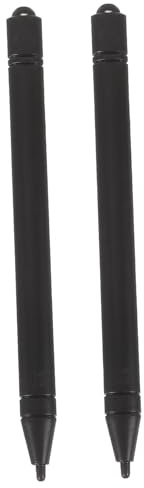 Stylet Numérique pour Tablettes en Plastique Noir, Lot de 2 Pièces | Stylo pour Écran LCD, Compatible Écrans Tactiles Capacitifs, Curseur, pour Édition et Création de Scènes