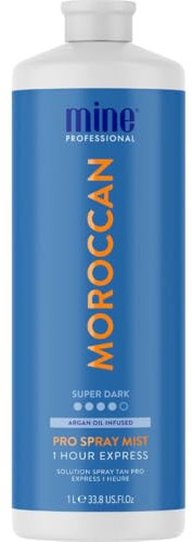 MineTan Profi-Sprühbräune von MineTan - My Moroccan Sprühbräune - Arganöl-Selbstbräuner - Professionelle Formel für schnelle Bräune in nur einer Stunde, 1L - Sprühbräunungslösung