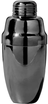 Viski Gunmetal Heavyweight Cocktail Shaker with Strainer, Stainless Steel Drink Mixer for Cocktails, Margarita, Martini, Bar Cart Accessories, Bar Tools, Home Bars, Bartender Gifts, 16.5 oz, Set of 1