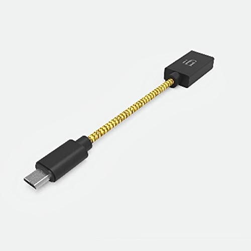 iFi Micro OTG 3.0 Cable/Durable Braided Micro USB | Compatible with Console, Android, Cameras, Microphones, Cars, Controllers / USB 3.0 Superfast speed / Audiophile Quality