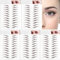 5 Feuilles 55 Paires Sourcils Autocollants 4D Patch Autocollant Bionique pour Sourcils Faux Sourcils Semi Permanent Authentiques Pochoirs Tatouage Façonner Imperméable Outil de Maquillage pour Femmes