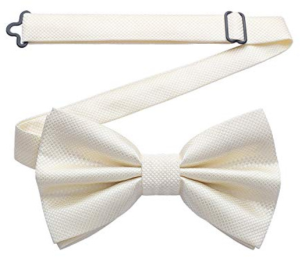 HISDERN Noeud Papillon Homme Pré-noué Réglable Formel Nœuds Papillon Bleu Marine avec Crochet pour Mariage Fête Soirée