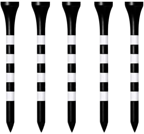 Zivisk Golf Tees Holz - 100 Stück 38mm/54mm/70mm/83mm Bambus Tees(1-1/2 or 2-1/8 or 2-3/4 or 3-1/4, Weiß, Rot, Grün, Blau, Gelb, Natürliche Farbe, Schwarz, Rosa)