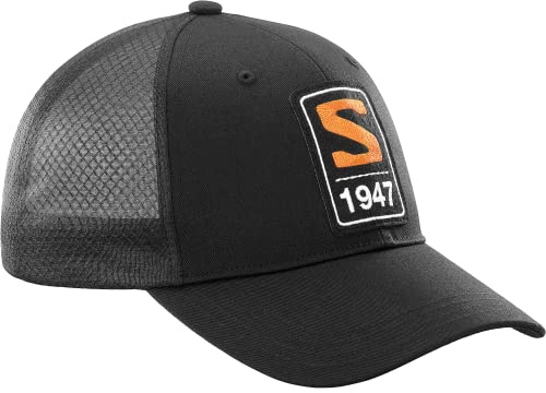 Salomon Trucker Casquette Unisexe, légère et Respirante, Parfaite pour la Course à Pied, Randonnée, Running et Marche, Deep Black, L/XL
