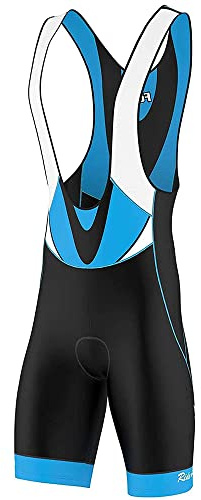 FDX Cycling Bib Shorts Mens 4D Padded Breathable Shorts with Pocket | Enjoy lasting saddle comfort with 4D padded bib shorts, breathable mesh straps zip storage and leg grippers for a stable fit