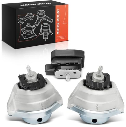Frankberg 2x Vorne Motorlager + 1x Getriebelager Replace# EM-7195 | Kompatibel mit 5er E60 525i 528i 530i 545i 550i M5 2.5L-5.0L 2004-2009 5er F10 F18 528i 3.0L 2009-2010