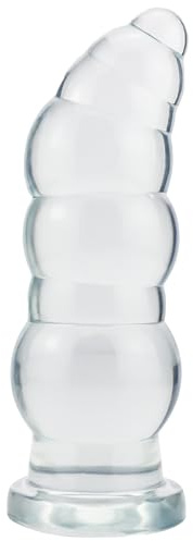 BDSMAGE C80 Dildo Anal Plug Dilatador Plug Anales, Consolador anal gigante, Juguetes Anales Plugs, Plug Anales, Butt Plug con Ventosa potente (Transparente)
