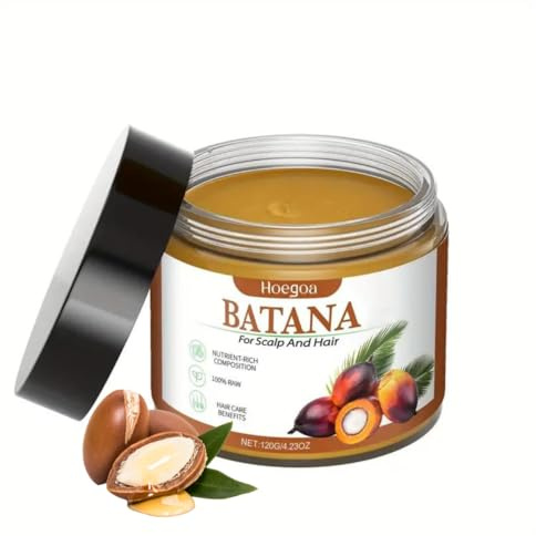 Ayzal 120g Batana Oil for Hair Growth, Enriched with Palm Oil for Women & Men, Repair Damaged Frizzy Hair, Nourishes & Hydrates Thin Hair Scalp Skin for All Hair Types, Improves Hair Texture