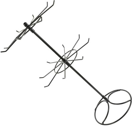 MUSISALY Starker Stabiler Schmuckständer 360° Drehbar Für Halsketten Und Armbänder Organizer Präsentationsständer Für Geschäfte Schwarz 42 Cm