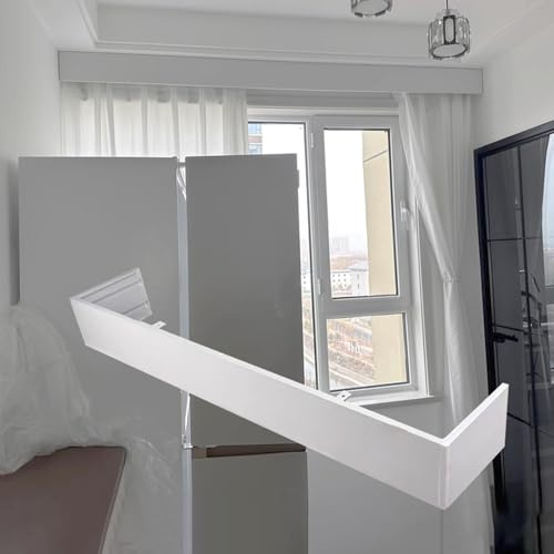 CMYUN Curtain Pelmet Curtain Pelmet Panel Without Tracks Decorative Valance Ceiling, Blackout Curtain Window Cornice, Drapes Valance Cassette for Roller Blins(200cm(6.6ft))