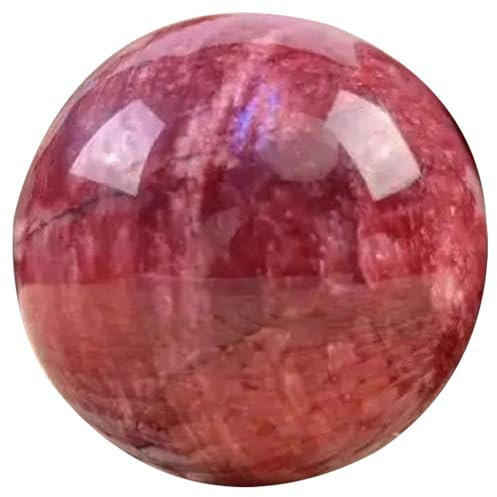 SUPBEI Bola de Cristal de Piedra Luna roja Natural 5-7cm / 1.97-2.76in-Esfera de energía curativa para la meditación, Crecimiento Espiritual y decoración,1.97in(5cm)