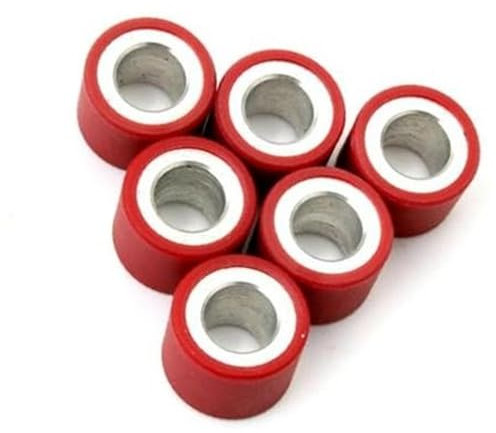 MKVAXR Lot de 6 Poids de Rouleau 7 g, 11 g, 12 g, 13 g, 16 g, 20 x 15 mm, for 125 CC, 150 CC, 4 Temps Masses de Galets de variateur pour Scooter(Black 20x15mm 7g)
