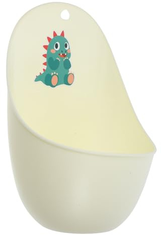 Orinatoio per Bambini da Parete in Pp, Addestramento Toilette Bagno | Beige, Pulizia Semplice e Controllo Salute, Forma Carina a Tema Cartoon, per Bambini Maschi
