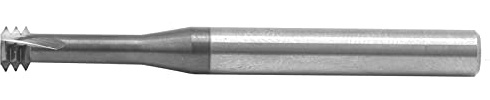 Respicefinem Fresa Métrica 60° 3 Dientes Herramienta de Grabado de Rosca de Acero de Tungsteno M8x1 25xD6x60 para Mecanizado de Precisión en Aluminio, Acero Inoxidable y