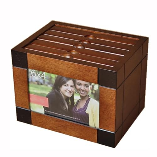 Album fotografico in legno, contiene 100 foto, 15 x 10 cm, con 5 album estraibili per matrimoni, anniversari, fai da te per la casa