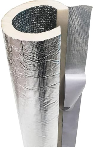 Rohrisolierung Für Den Außenbereich, Schaumrohrisolierung, Flammhemmend, Wasserdicht, 22 Mm - 219 Mm ID, 30 Mm Dick, Für Kalt- Und Warmwasserrohre, Sol (Inner Diameter 250mm(9.84in))
