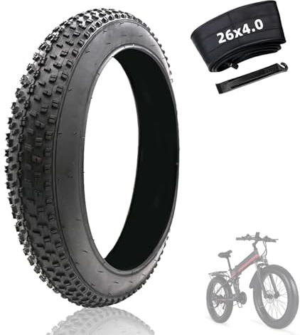 26x4,0 Zoll Fahrrad-Fettreifen Mit Schlauch 26 4,0 Zoll E-Bike Für Pannensichere Hochleistungs-Ersatzreifen Kompatibel Wide Mountain Snow Off-Road-Fahrrad