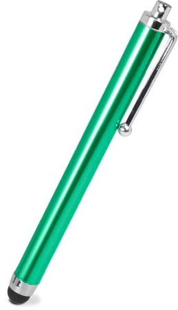 OcioDual Stylet Tactile pour écrans Tactiles, Vert, Touch Pen Compatible Smartphones, Tablettes, Moniteurs, Pointeur Capacitif Universel en Métal, Pointe en Caoutchouc, Anti Rayures
