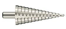 Foret conique etage ampli-trous hss cyl. de 4 à 30 mm