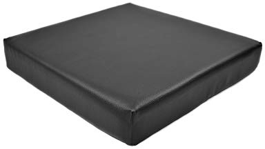 kissen-fabrik Sitzauflage für Rollstühle und Bürostühle zur Druckentlastung | Gesunde Körperhaltung, gegen Rückenschmerzen | Sitzkissen | Ergonomisches Rollstuhlkissen | 38x38, schwarz