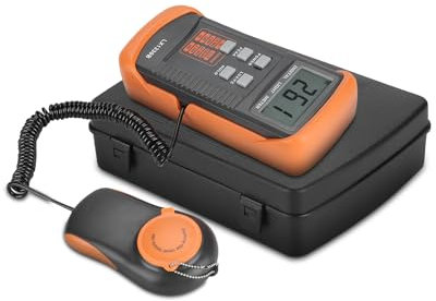 LX1330B Beleuchtungsstärkemessgerät LCD-Display Digitales Luxmeter 0,1 bis 200.000 Lux Photometer Handheld-Helligkeitsdetektoren Umweltmessgeräte