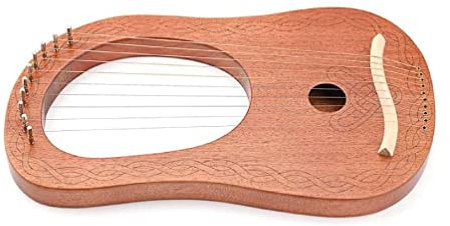 Lyra Harfe 10 Saiten Tragbare Kleine Harfe Stabile Klangqualität Harfe Für Musikliebhaber Anfänger Kinder Und Erwachsene Lyra Instrument Lyra Harfe Stimmschlüssel 10-saitige Lyra Harfe