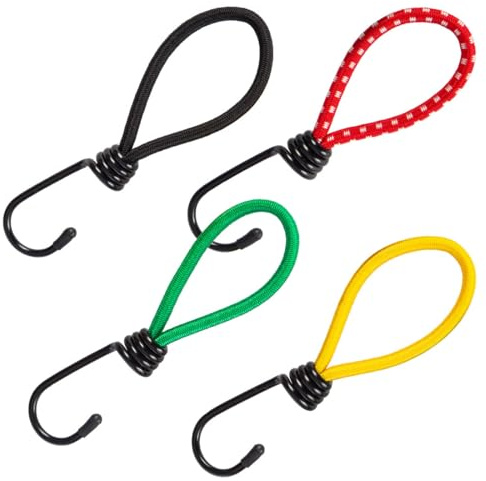 BZKSER tendeur - 4 pcs tendeurs de bâche tendeurs en Caoutchouc avec Crochets, écarteurs avec Crochets, Crochets d'expansion pour bâches, tendeur bache,tendeur Velo,tentes, Affiches（15cm ）