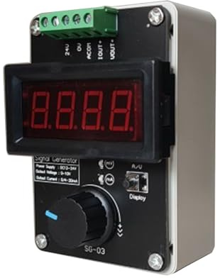 Morain Générateur Courant Amélioré 0-20mA 4-20mA, Tension Courant, Simulateur Analogique Réglable en Temps Réel 0-20mA/4-20mA/0-10V
