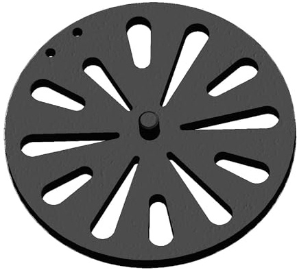 Kaminrost - Passend für Skantherm Kaminöfen inkl. Modellübersicht - Ascherost Kamin aus massivem Stahl - feuerfest & hitzebeständig - Kaminrost Feuerrost Kaminofen Rost [Ø 173x10 mm]