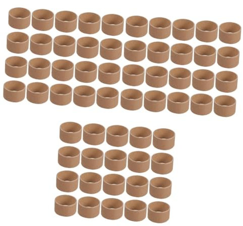 COHEALI 60 Stk Weißer Papierkern Kartonröhren Zum Basteln Poströhren Papphülsen Für Kraftkartonröhren Kunströhren Aus Pappe Braune Pappröhren Papierrolle Zum Basteln Pappzylinder Diy Brown