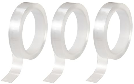 NICENEEDED 3 Stück Transparentes Vorhang Gleitband Übergangsband Für Vorhangschienen 0.599.84cm X (60) cm Gleitband Für Vorhangringe