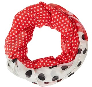 s.Oliver Gemusterter Snood mit Pünktchen