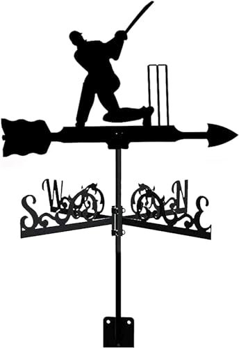 MWAYOYTE Banderuola segnavento in Metallo, banderuole, Decorazione da Giardino, Decorazione Antica in Ferro battuto, Decorazione in Acciaio Inossidabile, indicatore di direzione del Vento