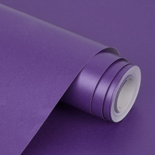 Papel de regalo morado mate: Rollo de papel de regalo brillante de 12 m x 43 cm, color liso, para Navidad, cumpleaños, bodas y regalos